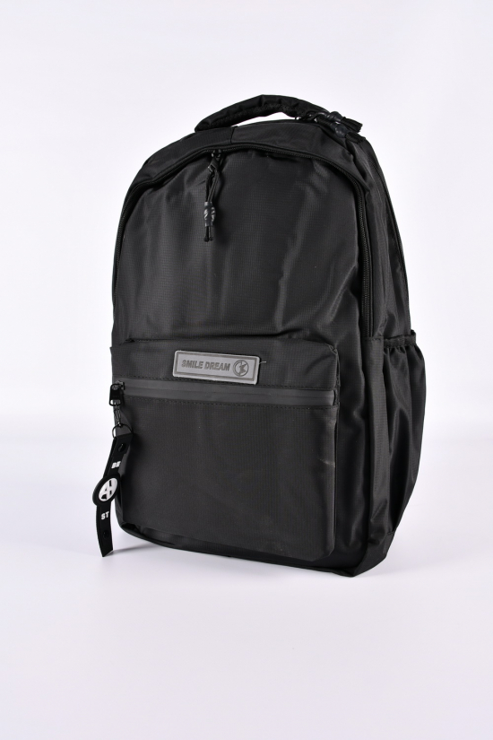 Рюкзак з плащової тканини (кол. чорний) розмір 30/45/13 см. 