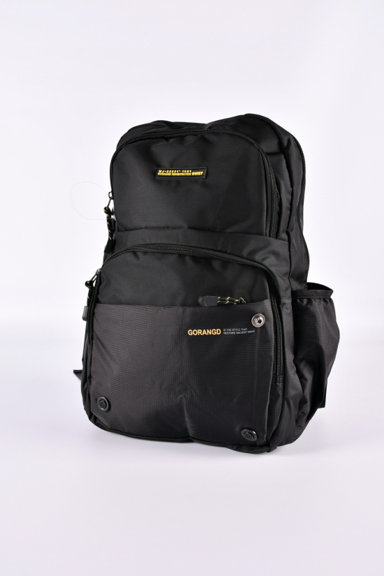 Рюкзак из плащевки (цв.чёрный) "GORANGD" размер 30/45/14 см. арт.6816