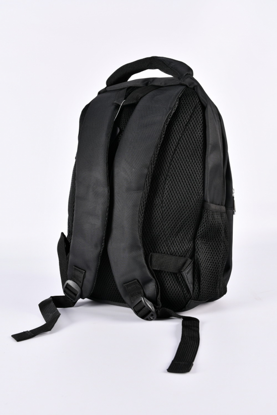 Рюкзак з плащової тканини (кол. чорний) розмір 41/29/12 см арт.218