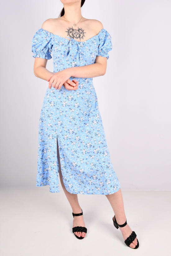 Платье женское (цв.голубой) Размеры в наличии : 42, 44, 48 арт.1025