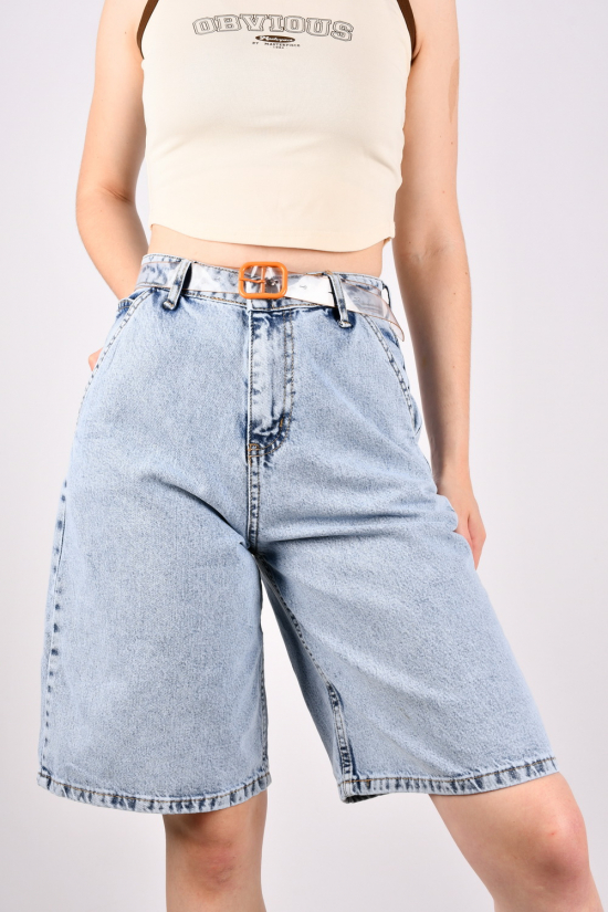 Шорти жіночі джинсові (col 1) котонові модель бермуди "Raid Blue" Розміри в наявності : 34, 36, 38 арт.1186