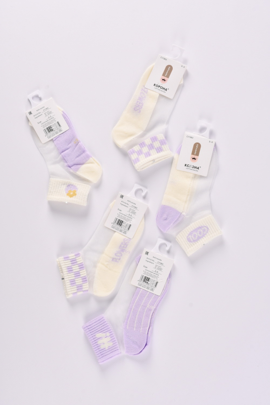 Шкарпетки дитячі від 3-5років (90% бавовна, 5% лайкра, 5% спандекс) 